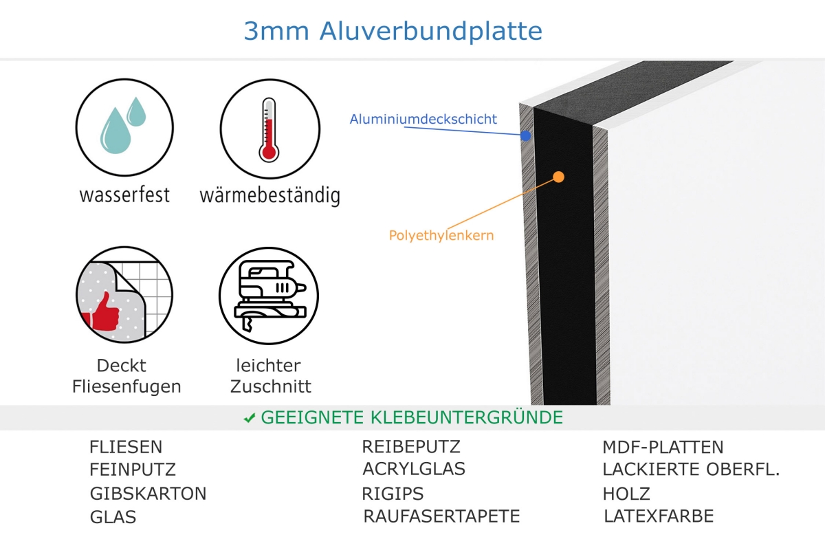 Spritzschutz Küche Aluverbund Einfarbig Pastellbraun Spritzschutz Küche Aluverbund Einfarbig Pastellbraun